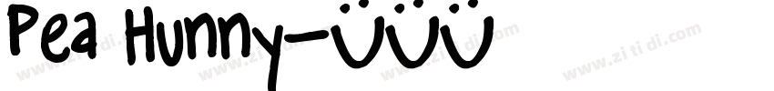 Pea Hunny字体转换